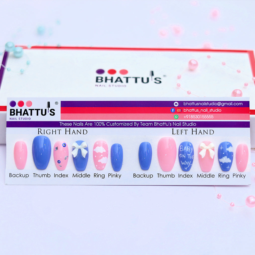Baby On The Way Press On Nails