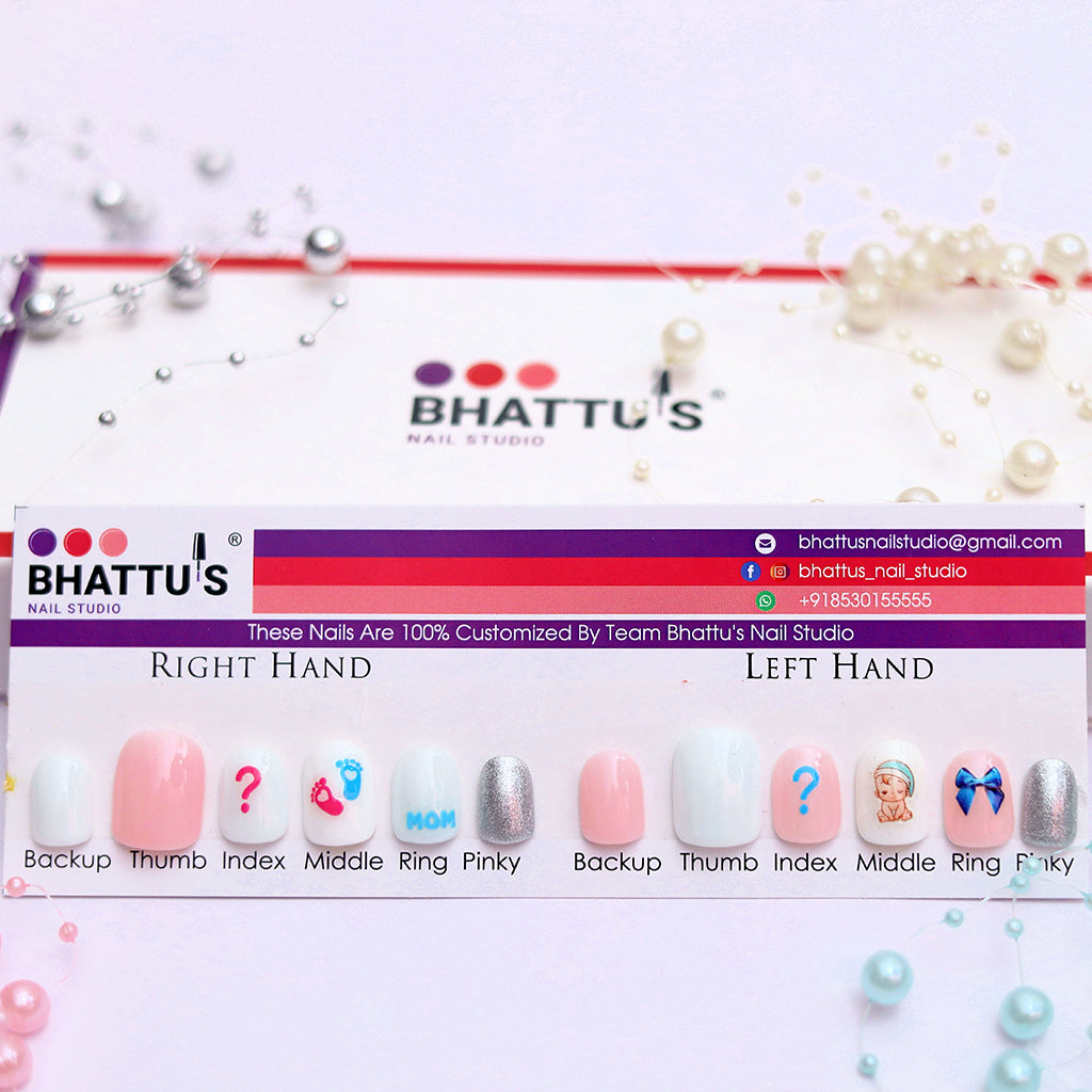 Baby Shower Press On Nails