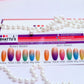 Multi Colour Ombre Press On Nails