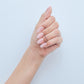 Nude Pink with Falling Rose Gold Glitter Press On Nails