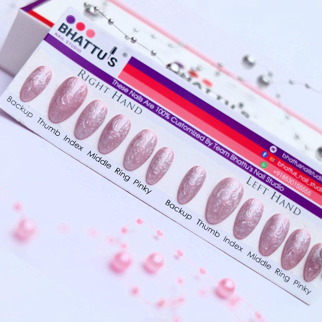 Pearl Effect Press On Nails