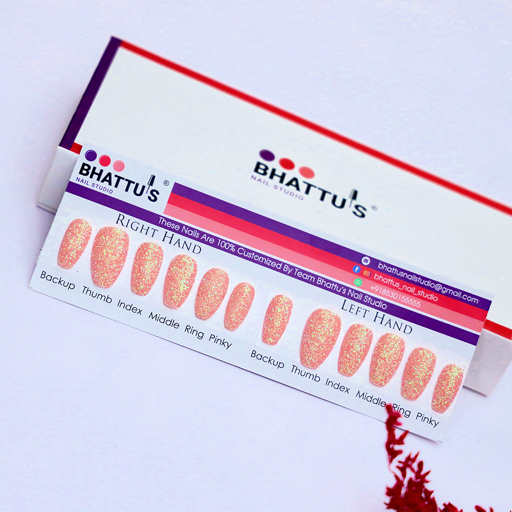 Pink Sugar Dust Press On Nails