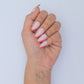 Pink & Glitter French Press On Nails