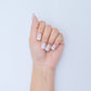 White Ombre Press On Nails
