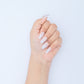 White Ombre Press On Nails